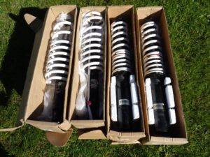 Schokdemper + veren (verstelbaar verlagingsset) NJT Extreme Sport Suspension
